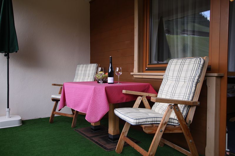 Balkon vom Doppelzimmer im Gästehaus Gmünderklause in Gerlos