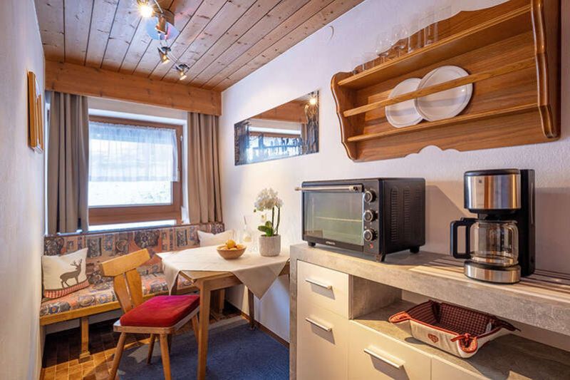 Küchenzeile im Appartement B im Gästehaus Gmünderklause in Tirol